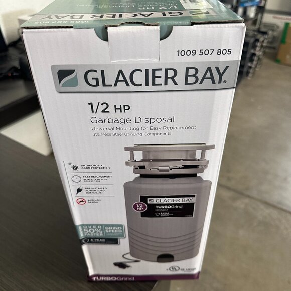 Glacier Bay 1009 507 805 1/5 Garbage Disposal Turbo grind gb500 - - Picture 1 of 2